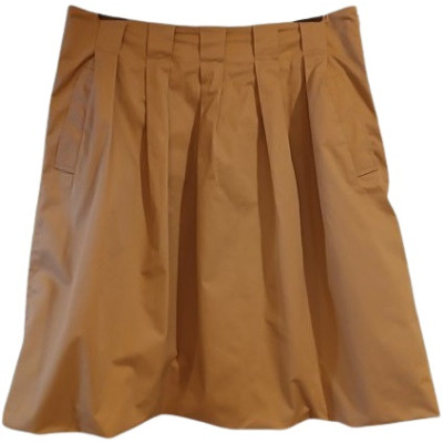 Escada - Gonna a palloncino in misto cotone color beige