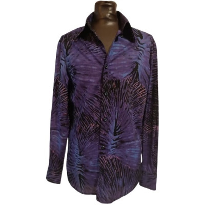 Versace - Camicia glamour da uomo in cotone multicolor - Italianfashionglam