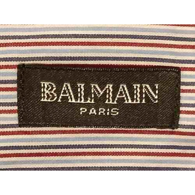 Balmain - Camicia da uomo in cotone rigato multi colore - Italianfashionglam