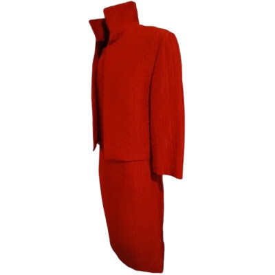 Marella - Abito da donna giacca gonna in lana color rosso - Italianfashionglam