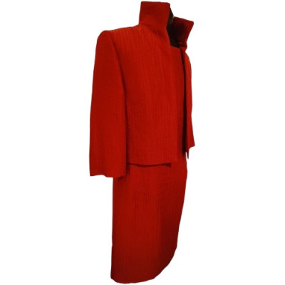 Marella - Abito da donna giacca gonna in lana color rosso - Italianfashionglam