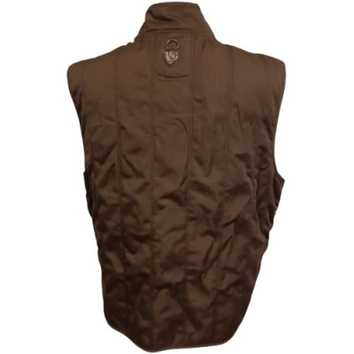 Piero Guidi - Gilet da uomo in cotone marrone scuro - Italianfashionglam
