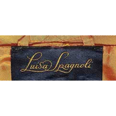 Luisa Spagnoli - Gilet lungo da donna in seta color zucca - Italianfashionglam