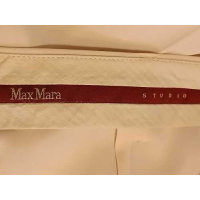 Luisa Spagnoli - Pantalone da donna in acetato color beige - Italianfashionglam