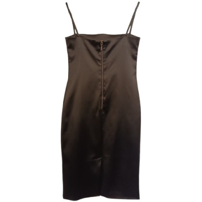 Dolce & Gabbana - Abito tubino in acetato di colore nero lucido - Italianfashionglam