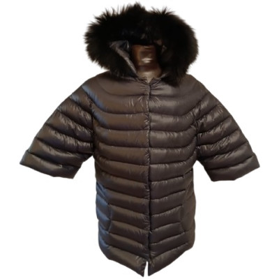 Annie P - Giacca da donna in vero piumino di colore nero - Italianfashionglam