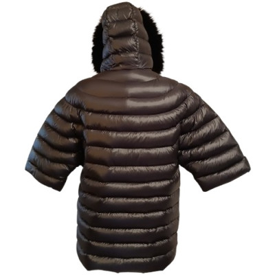 Annie P - Giacca da donna in vero piumino di colore nero - Italianfashionglam