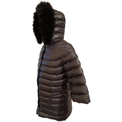 Annie P - Giacca da donna in vero piumino di colore nero - Italianfashionglam