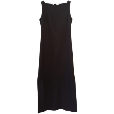List - Abito da donna tubino long dress in viscosa nero - Italianfashionglam