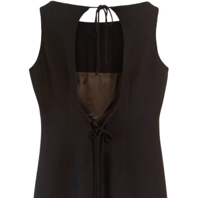 List - Abito da donna tubino long dress in viscosa nero - Italianfashionglam