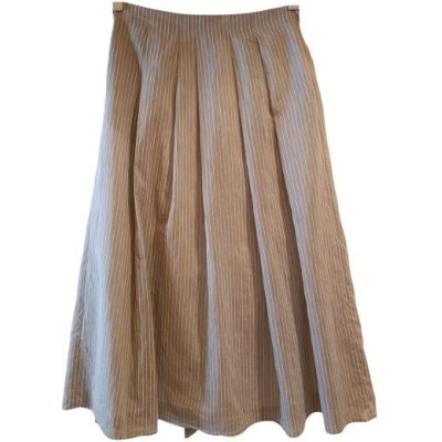 Fabiana Filippi - Gonna lunga misto cotone colore grigio - Italianfashionglam