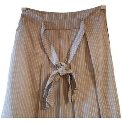 Fabiana Filippi - Gonna lunga misto cotone colore grigio - Italianfashionglam