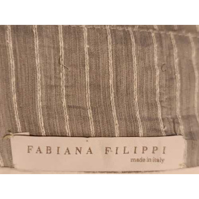 Fabiana Filippi - Gonna lunga misto cotone colore grigio - Italianfashionglam
