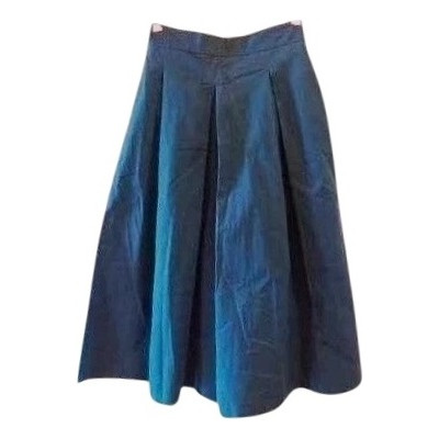 Romeo Gigli - Gonna pantalone trendy in cotone pavone - gne001-Italianfashionglam