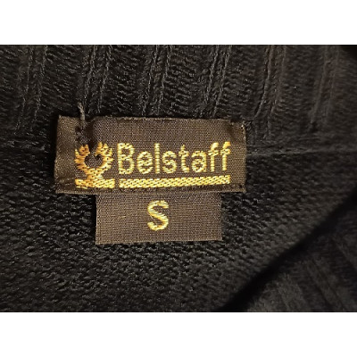 Belstaff - Maglione glam da uomo in viscosa colore nero - Italianfashionglam