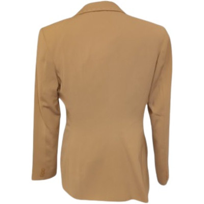 Brioni - Blazer da donna in cotone color beige tre tasche - Italianfashionglam