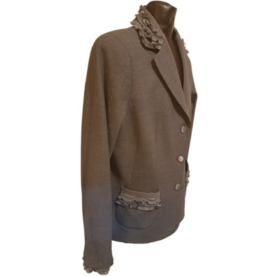 Luisa Spagnoli - Giacca da donna in lana di colore grigio - Italianfashionglam