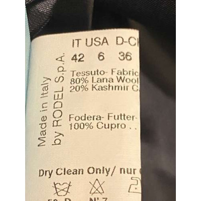 Colombo - Cappotto lungo da donna in lana colore blue scuro - Italianfashionglam