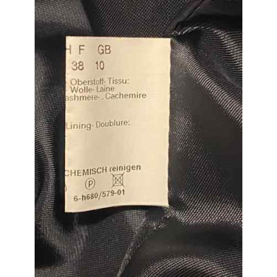 Colombo - Cappotto lungo da donna in lana colore blue scuro - Italianfashionglam