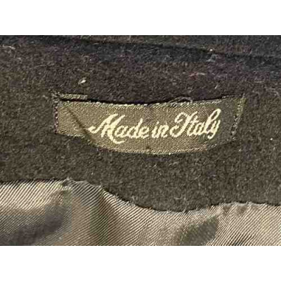 Colombo - Cappotto lungo da donna in lana colore blue scuro - Italianfashionglam