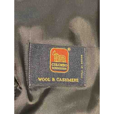 Colombo - Cappotto lungo da donna in lana colore blue scuro - Italianfashionglam