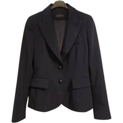 Luisa Spagnoli - Giacca da donna in lana blu 2 bottoni - Italianfashionglam