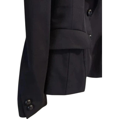 Luisa Spagnoli - Giacca da donna in lana blu 2 bottoni - Italianfashionglam