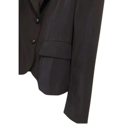 Luisa Spagnoli - Giacca da donna in lana blu 2 bottoni - Italianfashionglam