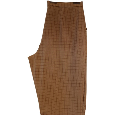 Marina Rinaldi - Pantalone dritti in lana color cammello - Italianfashionglam