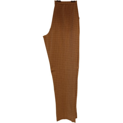 Marina Rinaldi - Pantalone dritti in lana color cammello - Italianfashionglam