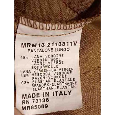 Marina Rinaldi - Pantalone dritti in lana color cammello - Italianfashionglam