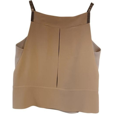 Giorgio Armani - Top con spalline in pura seta color beige. Italianfashionglam
