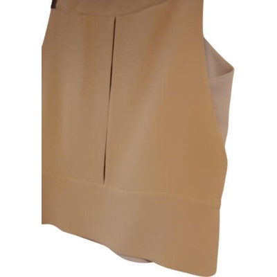 Giorgio Armani - Top con spalline in pura seta color beige. Italianfashionglam