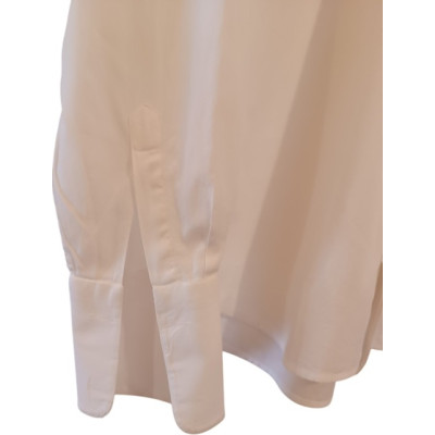 Valentino - Camicia da uomo in puro cotone color bianco manica lunga con gemelli - Italianfashionglam