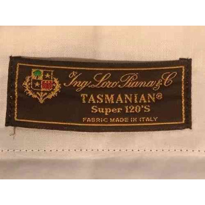 Loro Piana - Pantalone da uomo in lana Tasmania blu scuro - Italianfashionglam