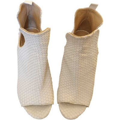 Manufacture d'essai - Stivaletti da donna in pelle bianco. Italianfashionglam