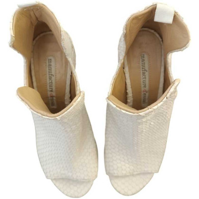 Manufacture d'essai - Stivaletti da donna in pelle bianco. Italianfashionglam