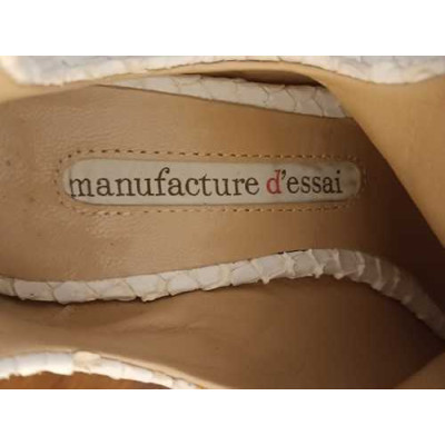 Manufacture d'essai - Stivaletti da donna in pelle bianco. Italianfashionglam