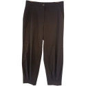Suite51 - Pantalone da donna in viscosa color nero baggy trousers - Italianfashionglam
