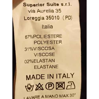 Suite51 - Pantalone da donna in viscosa color nero baggy trousers - Italianfashionglam