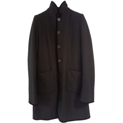 Aspesi - Cappotto double face donna in lana colore nero  - Italianfashionglam