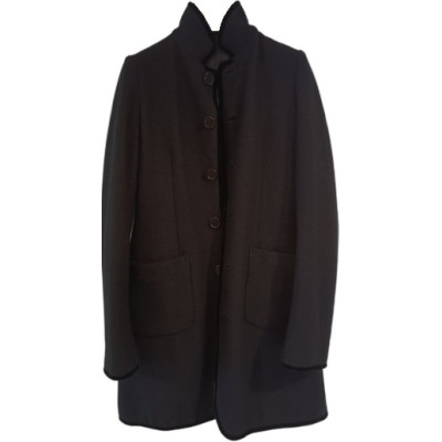 Aspesi - Cappotto double face donna in lana colore nero  - Italianfashionglam