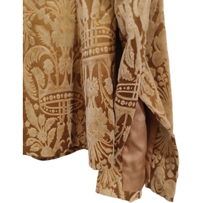 Pinko - Giacca glam da donna in vellutino di cotone color cammello - Italianfashionglam