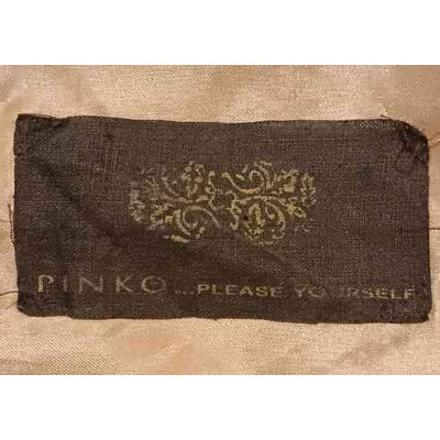 Pinko - Giacca glam da donna in vellutino di cotone color cammello - Italianfashionglam