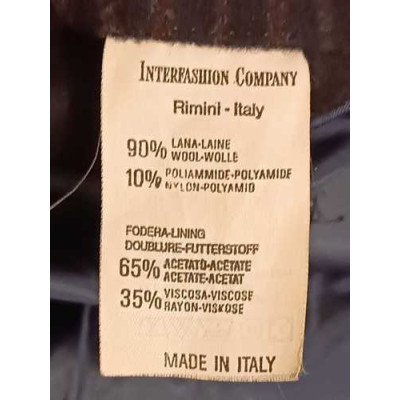 Romeo Gigli - Giacca uomo in lana blu gessato marrone - Italianfashionglam