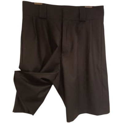 Miu Miu - Bermuda da donna in lana vergine color nero  - Italianfashionglam