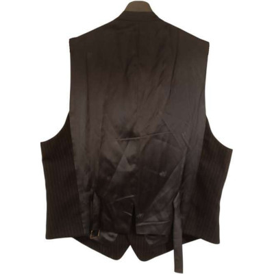 Kenzo - Gilet da uomo in lana colore nero gessato grigio - Italianfashionglam