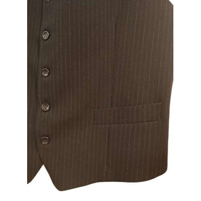 Kenzo - Gilet da uomo in lana colore nero gessato grigio - Italianfashionglam