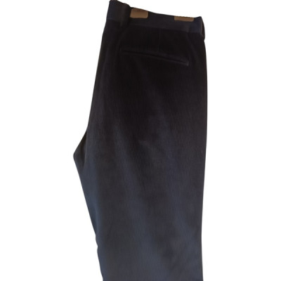 Gucci - Pantalone da uomo in cotone di colore blu scuro - Italianfashionglam