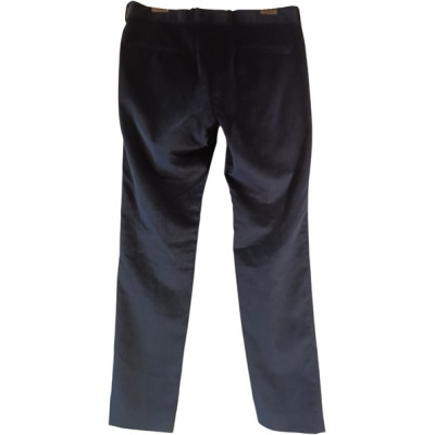 Gucci - Pantalone da uomo in cotone di colore blu scuro - Italianfashionglam